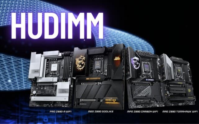 MSI anuncia suporte para memórias HUDIMM em suas placas Intel 800, 700 e 600