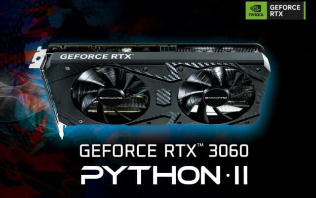 Gainward também revisita o passado com nova RTX 3060 Python II OC