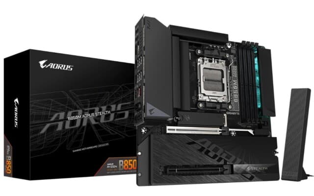 Gigabyte revela B850M AORUS Stealth, nova placa Micro-ATX de conectores ocultos