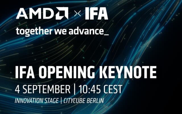 AMD fará keynote de abertura da IFA 2026 e promete novidades para os consumidores