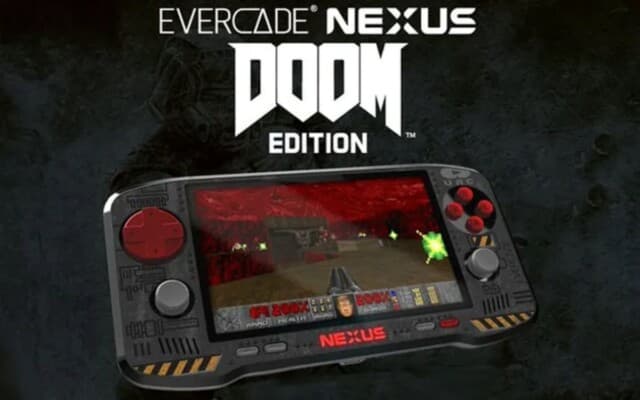 Portátil Evercade Nexus ganha DOOM Edition que acompanha cartucho com os clássicos