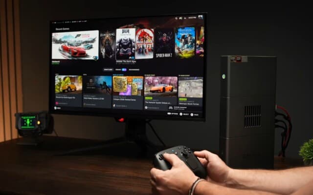 Mini PC para IA GMKtec EVO X-3 se transforma em máquina gamer com o SteamOS