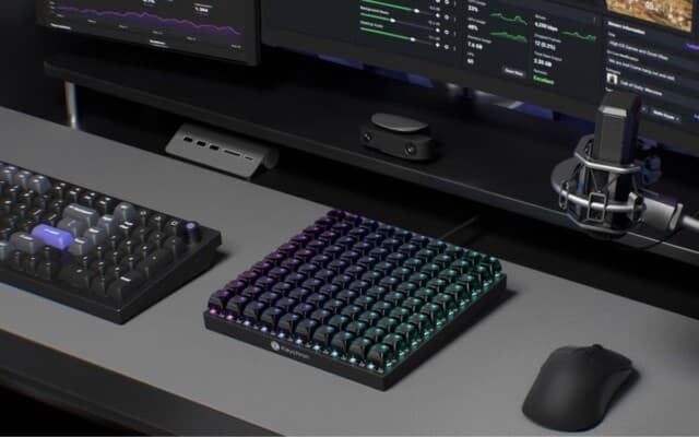 Novo teclado enorme para macros da Keychron vem com 100 teclas