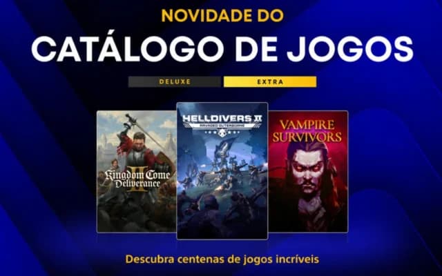 PlayStation Plus Extra e Deluxe de agosto recebe Kingdom Come Deliverance 2 e mais 9 jogos