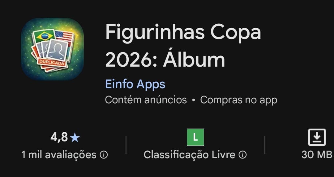 Apps para ajudar a controlar figurinhas da Copa 2026 pelo celular