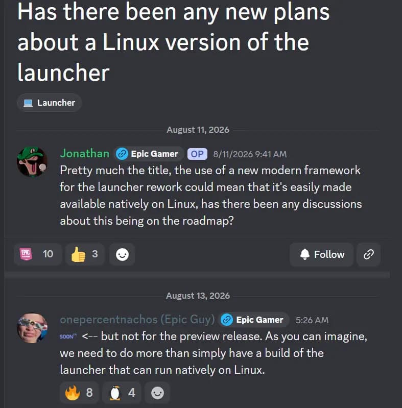 Epic Games Launcher Coming Soon to Linux