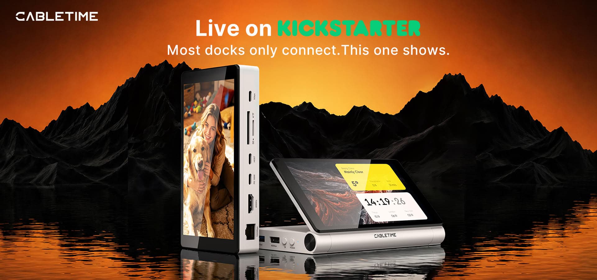 (PR) Cabletime Launches the ScreenDock 5.5-inch 720p Portable Display and Docking Station