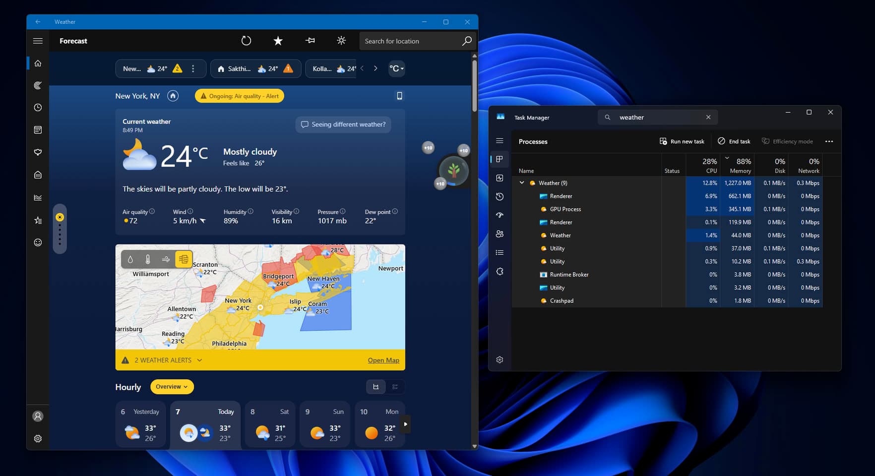 Windows 11's Built-In Weather App Wastes More Than 1 GB of RAM