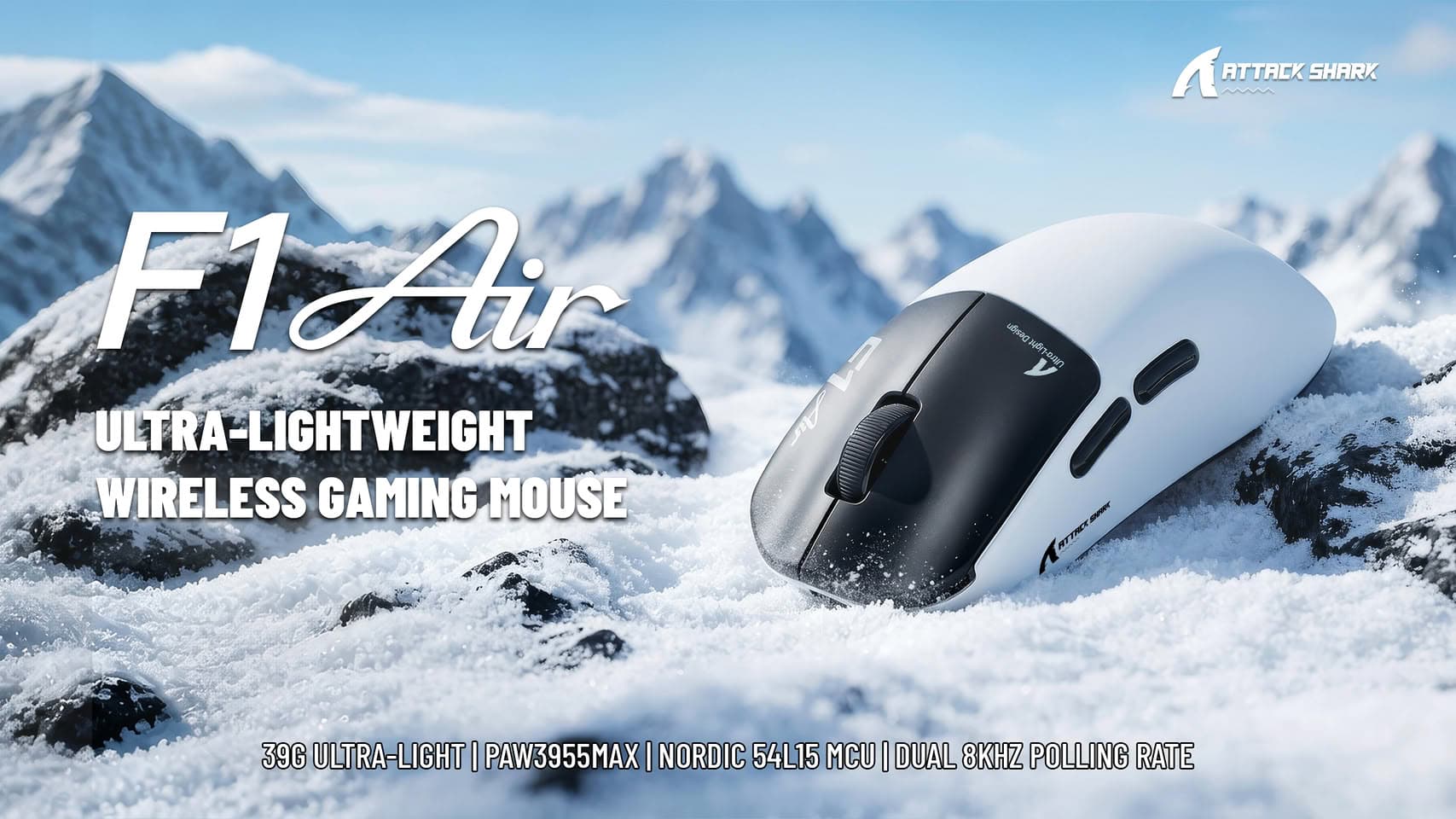 (PR) Attack Shark Unveils the F1 AIR 39g Flagship Gaming Mouse