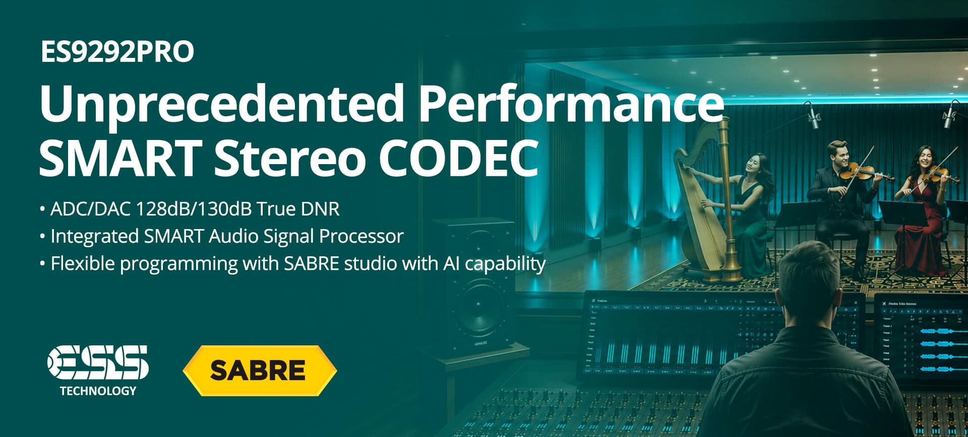 (PR) ESS Technology Unveils the SABRE ES9292PRO Audio Codec