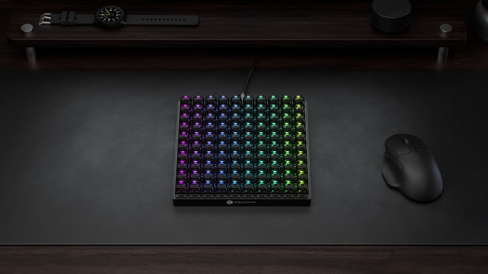 Keychron Launches Comically Large C100 8K 100-Key Mechanical Macro Pad