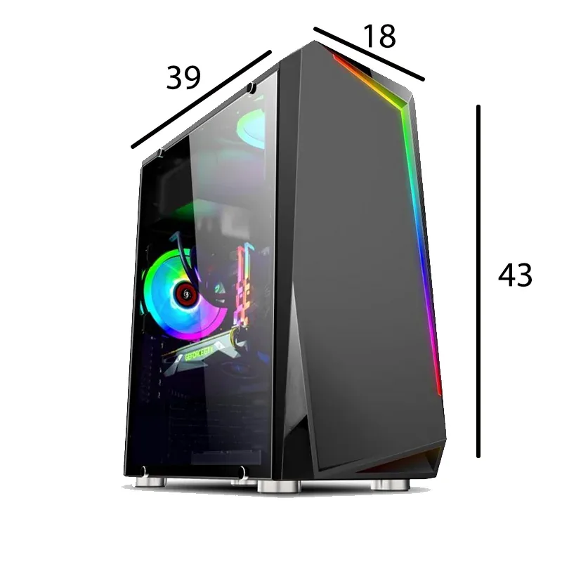 Pc Gamer Completo Maximus Intel Core i5-3330 3.0GHz, 8GB RAM DDR3, GTX 1050Ti 4GB, HD 1TB + SSD 120GB, Windows 10 + Monitor 19" + Kit Gamer