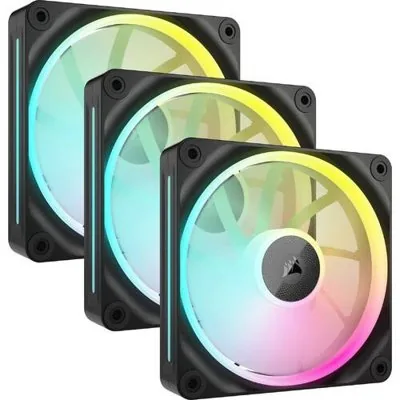Kit com 3 Ventoinhas Corsair LX RGB Series, iCUE LINK LX120, 120mm, Preto - CO-9051026-WW