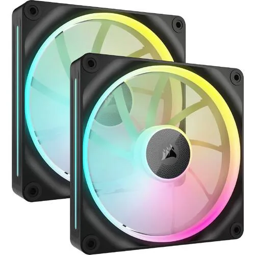 Kit com 2 Ventoinhas Corsair LX RGB Series, iCUE LINK LX140, 140mm, Preto - CO-9051028-WW