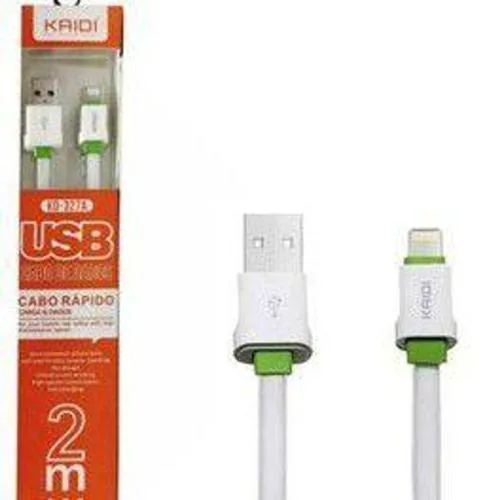 Cabo USB Kaidi Ios Silicone KD-327A 2M