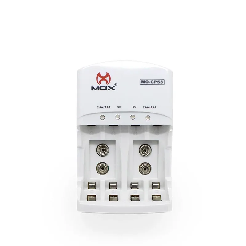 Carregador DE Pilha Com 2 Aa/aaa Mox MO-CP53