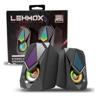 Caixa de Som Gamer Lehmox Led GT S2
