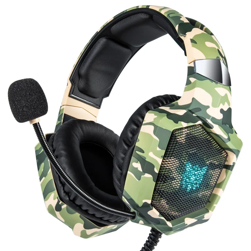 Headset Onikuma K8 P2 Camuflado Verde