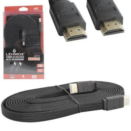 Cabo HDMI 5 Metros Lehmox 2.0 4K Ley 10