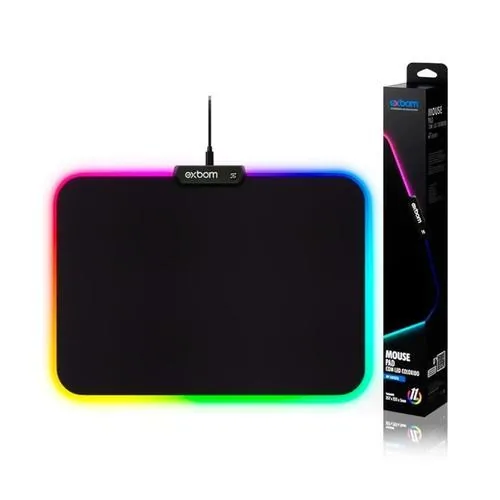Mouse Pad Gamer Exbom 2535 Led RGB
