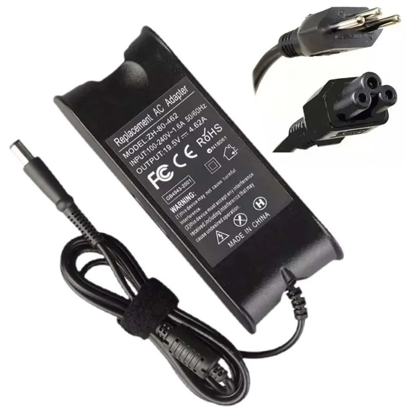 Fonte Notebook DELL 19.5V 4.62A 90W Pino Agulha Grosso