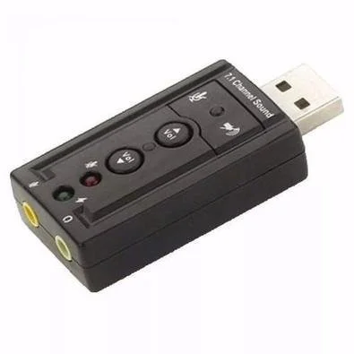 Placa de Som USB Exbom 10 7.1