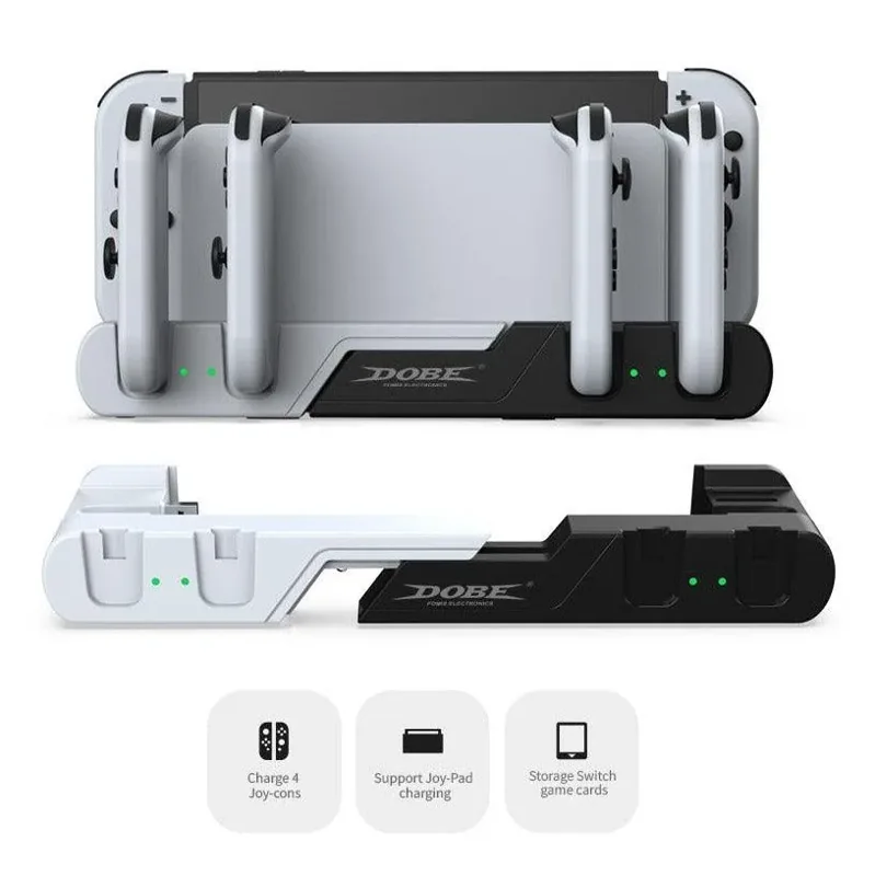 Base de Carregamento Nintendo Switch Oled TNS 0122B Branco/Preto
