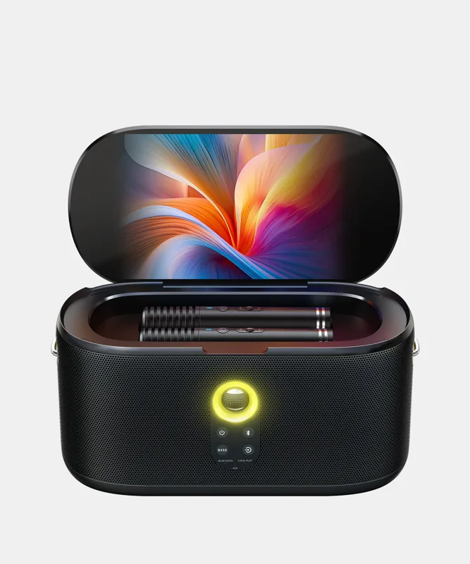 Caixa de som Ikarao Joog Shell S1 Portable 300W Karaoke