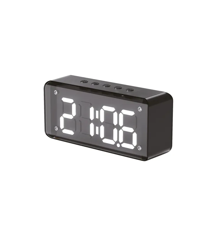 Caixa De Som Com Relogio Grasep 8W Bluetooth - Preto D-G120