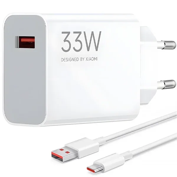 Carregador Turbo 33W Xiaomi Com cabo Tipo C Xiaomi