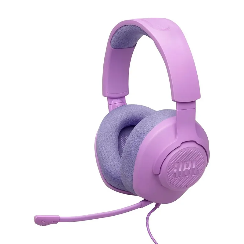 Headset Gamer JBL C/ Fio Quantum 100M2 Over Ear Microf Rem Rosa