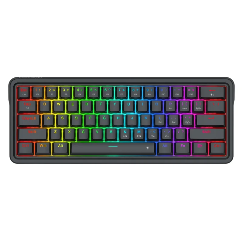 Teclado Gamer Redragon Ironguard K722-RGB com Fio Preto