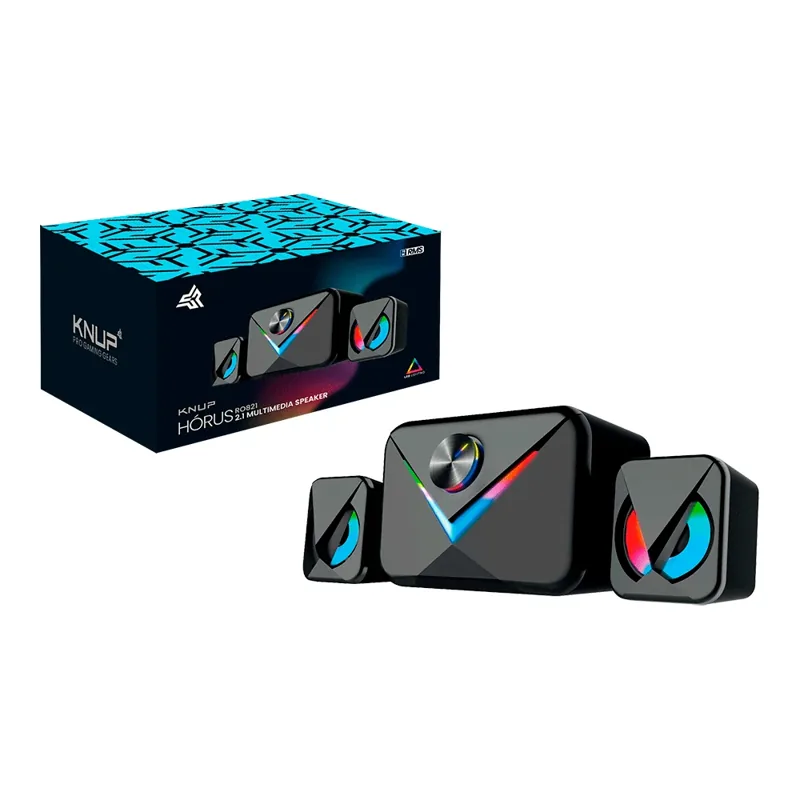 Caixa de Som Hórus Multimídia Usb P2 16W Led KNUP KP R0821