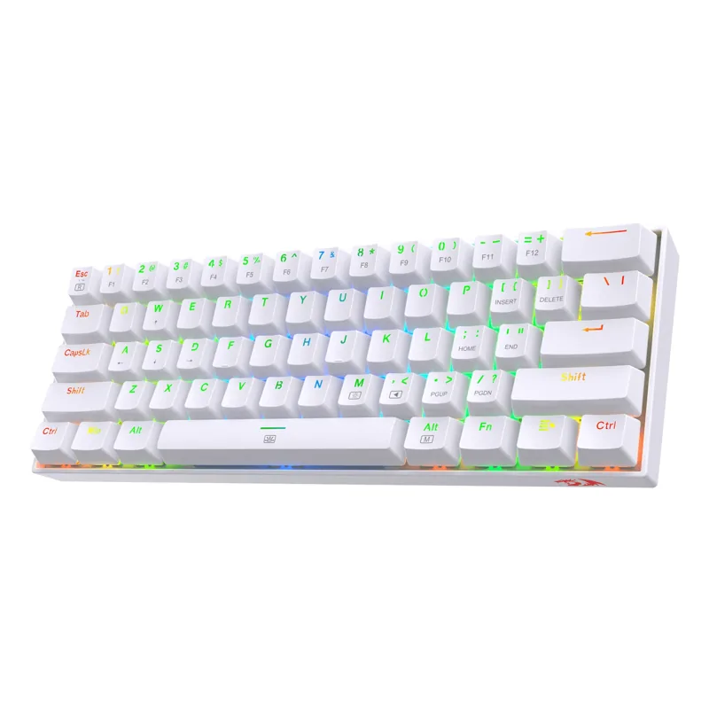 Teclado Mecânico 60% Redragon Dragonborn k630 RGB Branco