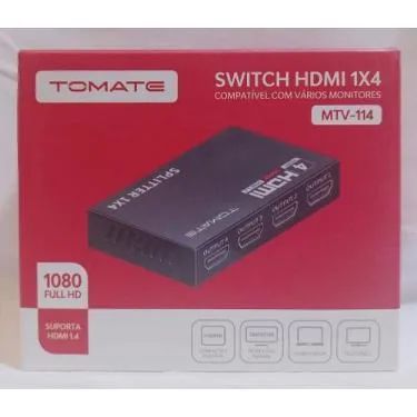 Splitter Hdmi 1X 4 4K Tomate MTV- 114