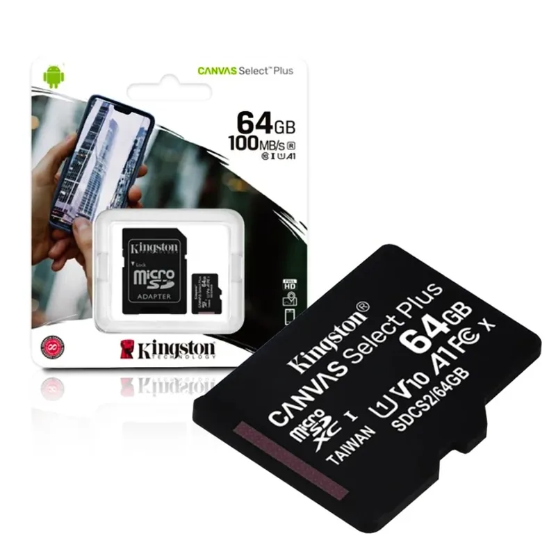 Micro SD 64GB Kingston Canvas Select Plus 100 MB/s